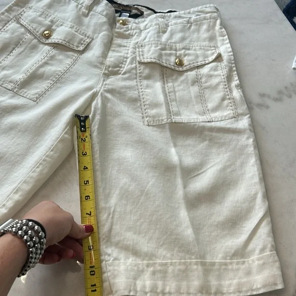 Class Roberto Cavalli Men’s Linen Shorts US Size 32 - Picture 2 of 9